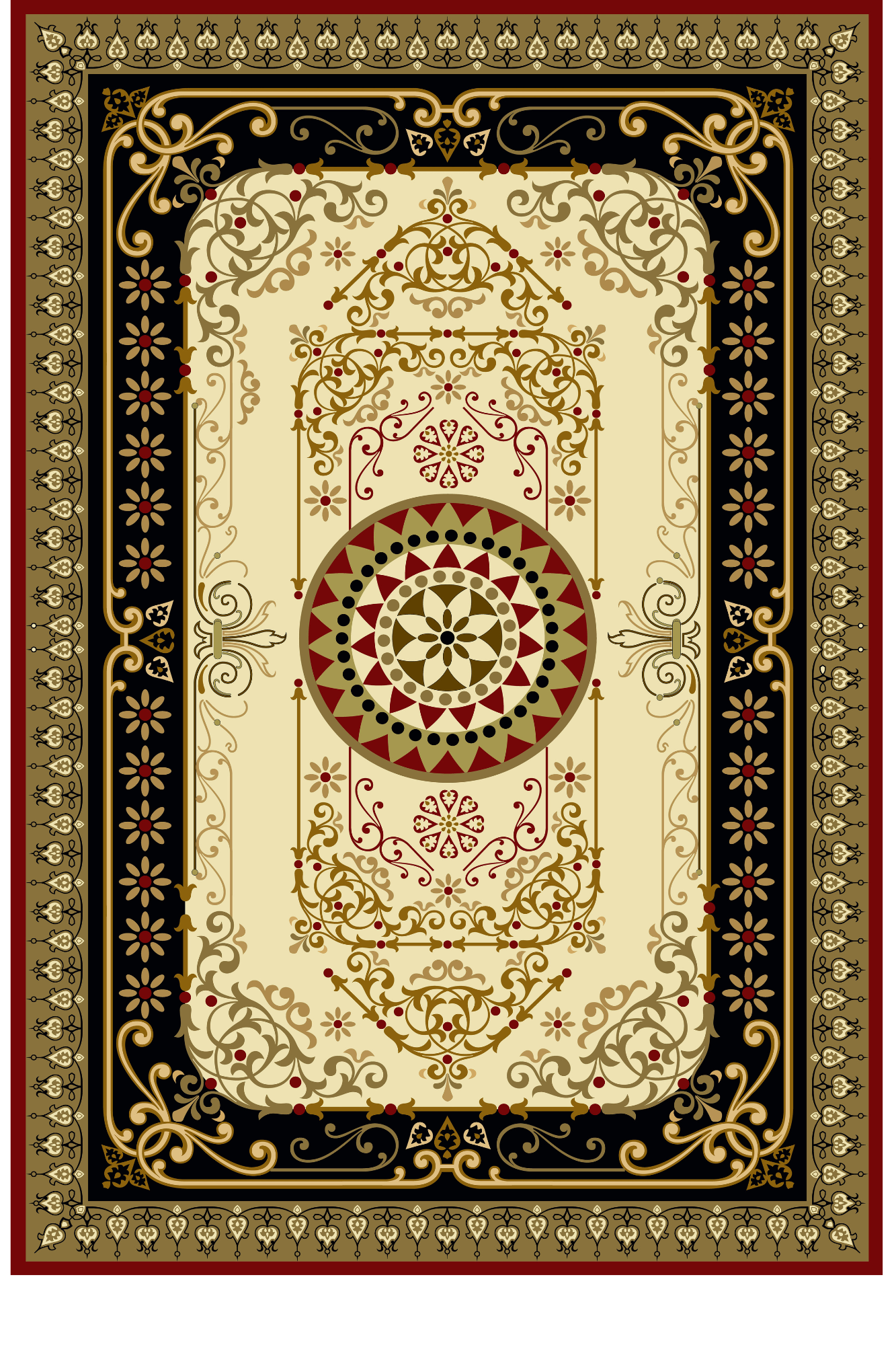 FLORAL PRINT CARPET