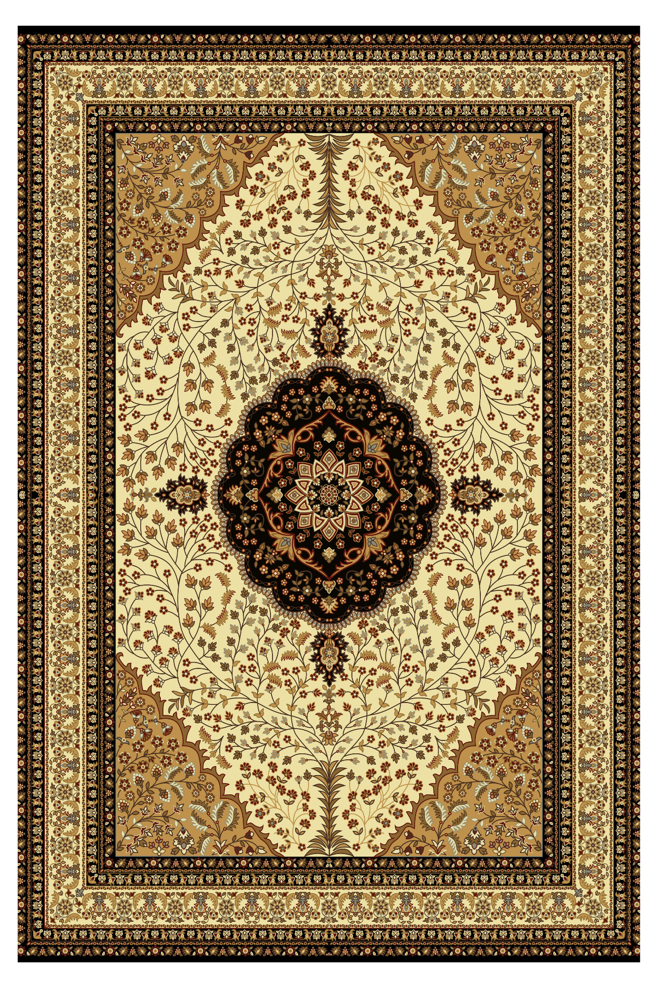 FLORAL PRINT CARPET