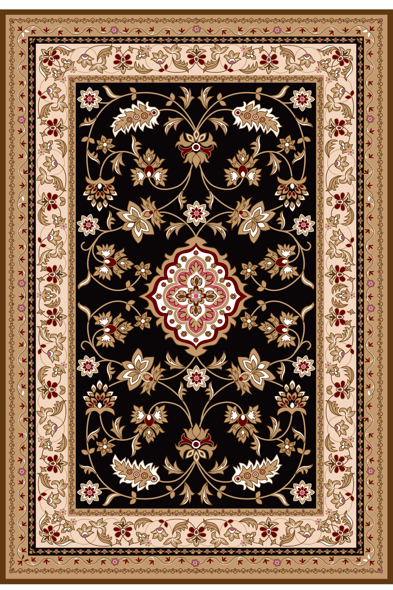 FLORAL PRINT CARPET