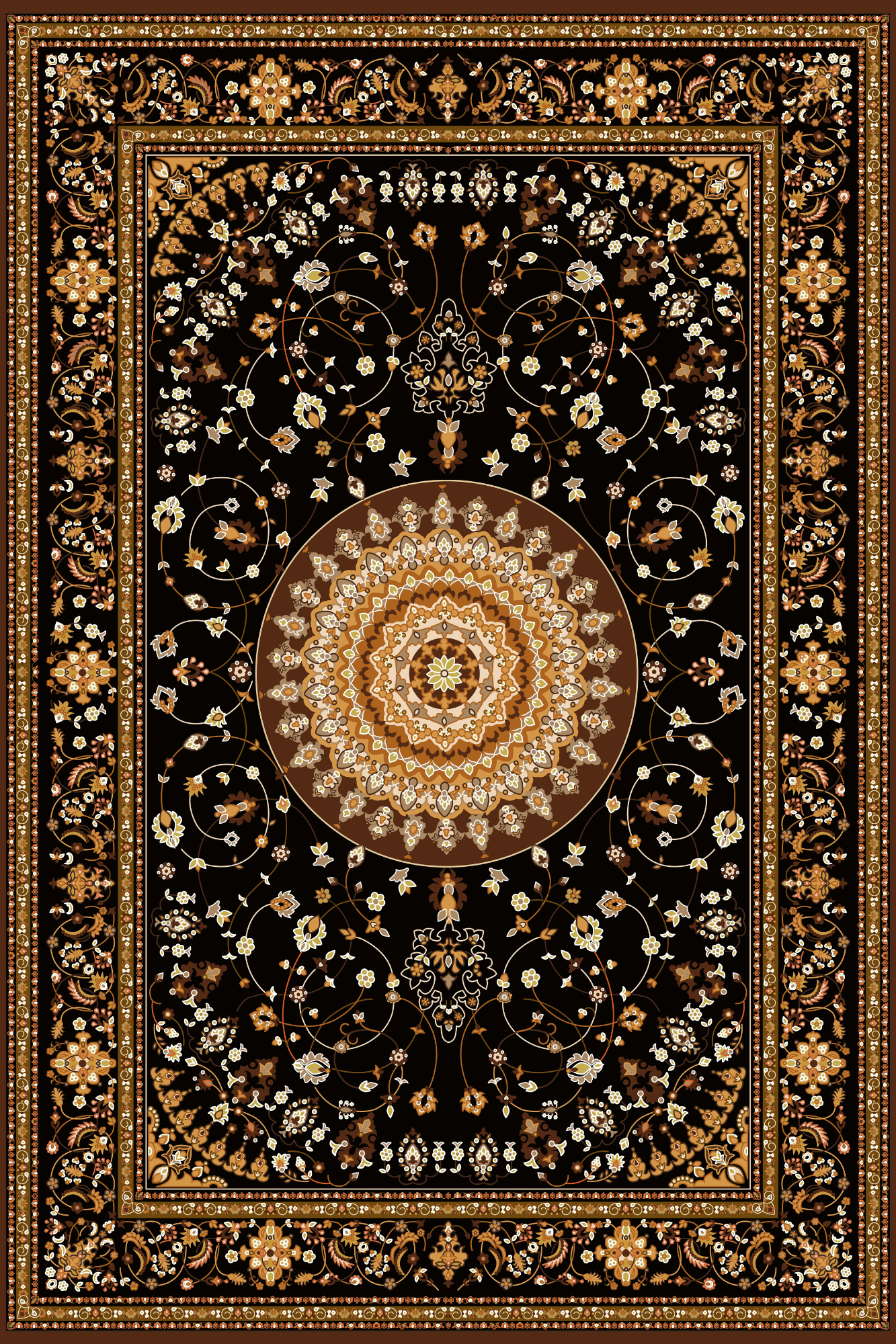 FLORAL PRINT CARPET